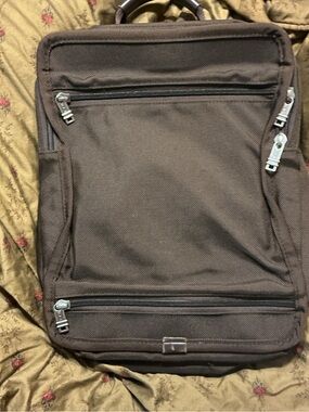 Tumi Brown Men's Backpack with Silver Hardware